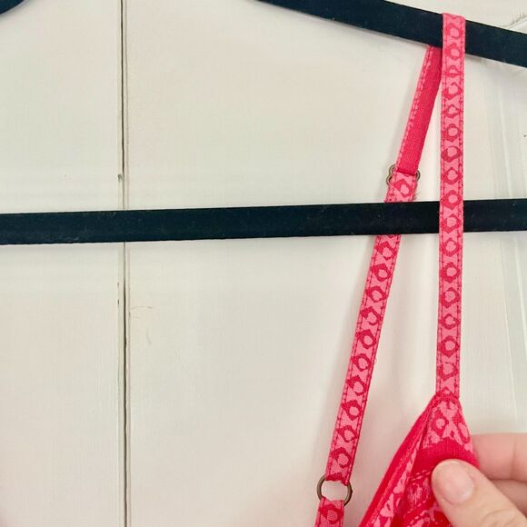 Free People Feel The Sun Jumpsuit Red Paisley Linen Wide Leg Size 0 Orig. $148 - Picture 8 of 10